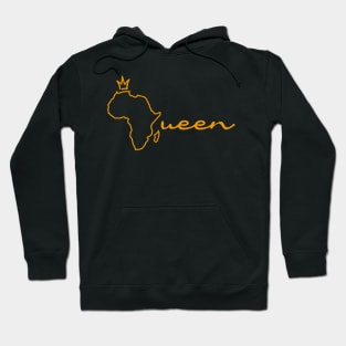 African Queen, Africa Map Hoodie